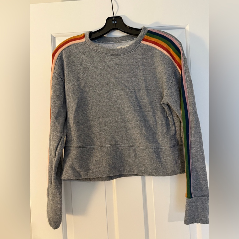 Madewell striped sleeve sweatshirt